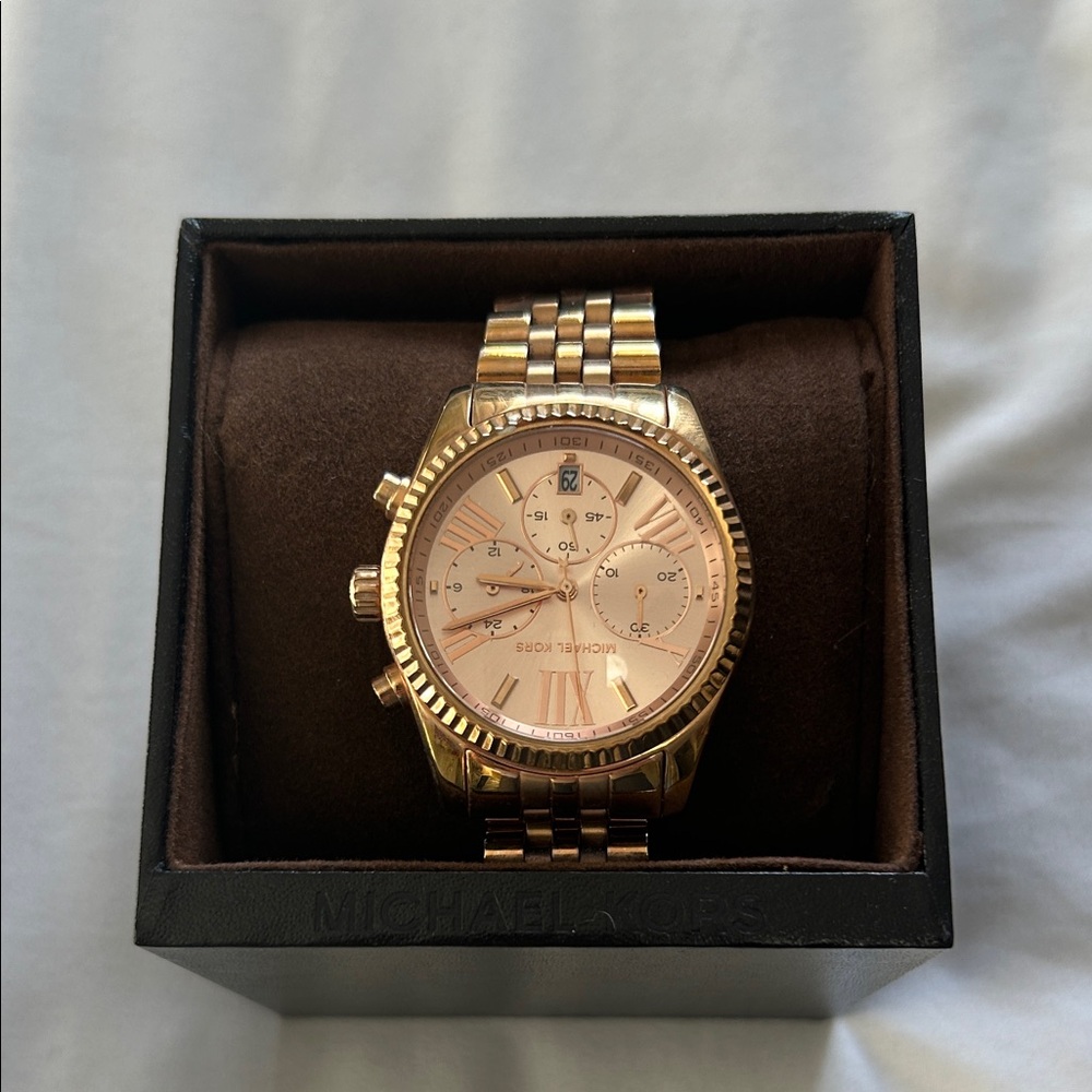 Michael Kors Rose Gold Chronograph Watch